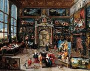 Frans Francken II Galerie eines Sammlers painting